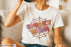 Spooky Mama Halloween SVG PNG T-shirt Design Product Image 2