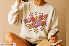 Spooky Mama Halloween SVG PNG T-shirt Design Product Image 4