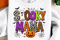 Spooky Mama Cheetah Halloween PNG Product Image 1