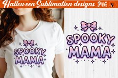 Spooky Mama | Halloween clipart | Coquette bow Product Image 1