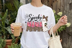 Spooky Mama Ghost Coffee Halloween PNG Product Image 2