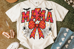 Halloween Mama Checkered PNG, Spooky Mama PNG, Mom Halloween Product Image 6