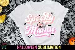 Spooky Mama Halloween Sublimation I Pink Halloween PNG Sublimation