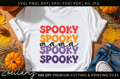Spooky Mama SVG for Cricut Halloween T-shirt Mug Design Product Image 1