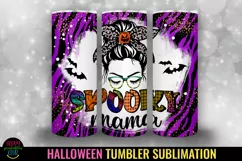 Spooky Mama Halloween Tumbler Sublimation I 20 Oz Halloween Tumbler PNG