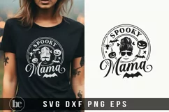 Spooky Mama Messy Bun SVG | Funny Halloween Mom SVG File Product Image 3