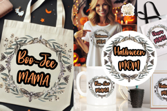 Halloween mom PNG, spooky mama clipart, boo-jee mama design Product Image 2