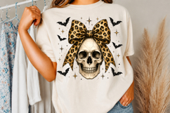 Spooky Mama Social Club Png, Coquette Bow Halloween Png Product Image 3