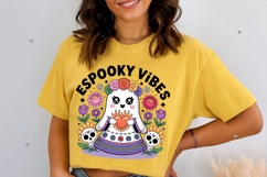 Spooky Mexican Conchas Ghost PNG, Espooky Vibes Halloween Product Image 4