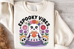 Spooky Mexican Conchas Ghost PNG, Espooky Vibes Halloween Product Image 5