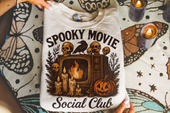 Spooky Movie Social Club PNG, Horror PNG, Halloween PNG, Boo Product Image 3
