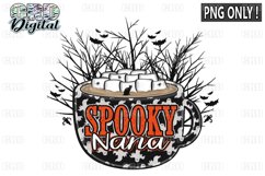 Spooky Nana Cocoa Sublimation PNG ONLY ! Product Image 1