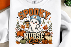 Spooky Nurse Era PNG, Halloween Nurse Sublimation Product Image 1
