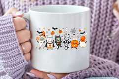 Spooky Nurse Halloween PNG, Cute Medical Sublimation Product Image 4