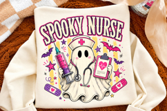 Spooky Nurse PNG,Halloween Ghost Nurse Medical Design Product Image 2