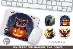 Mouse Pad Halloween Owl Whispers Product Image 1