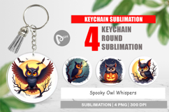 Keychain Halloween Owl Whispers Product Image 1