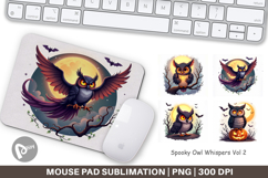 Mouse Pad Halloween Owl Whispers Product Image 1
