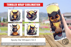 Tumbler Halloween Owl Whispers Product Image 1