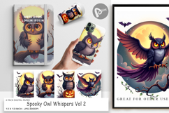 Digital Paper Halloween Owl Whispers Product Image 1