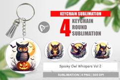 Keychain Halloween Owl Whispers Product Image 1