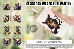 Glass Can Halloween Owl Whispers Product Image 1