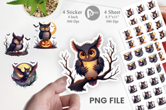 Halloween Owl Whispers Sticker Product Image 1