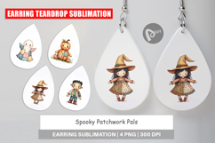 Halloween Patchwork Pals Earring Product Image 1