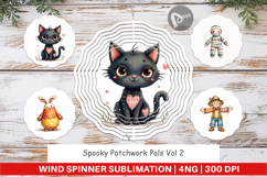 Halloween Patchwork Pals Wind Spinner Product Image 1