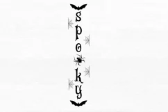 Spooky SVG, Halloween Porch Sign SVG Design Product Image 2