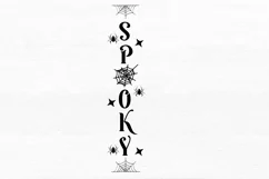 Spooky SVG, Halloween Porch Sign SVG Design Product Image 2