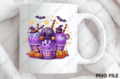 Spooky Purple Black Frappe Clipart Product Image 4