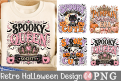 Spooky Queen Society Sublimation, Retro Halloween PNG Product Image 1