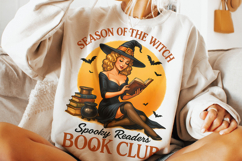 Spooky Readers Book Club Halloween PNG, Spooky PNG, Witch Product Image 3