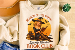 Spooky Readers Book Club Halloween PNG, Spooky PNG, Witch Product Image 5