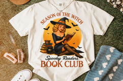 Spooky Readers Book Club Halloween PNG, Spooky PNG, Witch Product Image 1