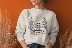Spooky Readers Book Club SVG, Dark Academia Gothic Skull PNG Product Image 2