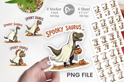 Spooky Saurus Sticker Product Image 1
