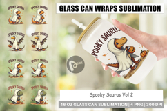 Spooky Saurus Glass Can Product Image 1