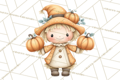 Spooky Scarecrows Halloween Clipart, Whimsical PNG Product Image 4
