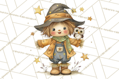 Spooky Scarecrows Halloween Clipart, Whimsical PNG Product Image 2