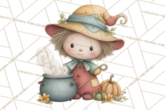 Spooky Scarecrows Halloween Clipart, Whimsical PNG Product Image 2