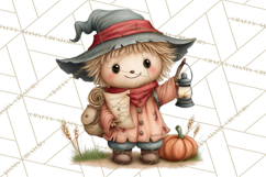 Spooky Scarecrows Halloween Clipart, Whimsical PNG Product Image 3
