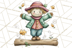 Spooky Scarecrows Halloween Clipart, Whimsical PNG Product Image 4