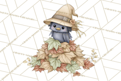 Spooky Scarecrows Halloween Clipart, Whimsical PNG Product Image 5