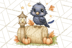 Spooky Scarecrows Halloween Clipart, Whimsical PNG Product Image 4
