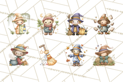 Spooky Scarecrows Halloween Clipart, Whimsical PNG Product Image 4