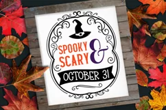 spooky scary october 31 svg
