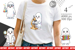 Science Teacher Ghost Sublimation Product Image 1