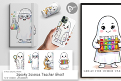 Science Teacher Ghost Digital Paper Product Image 1